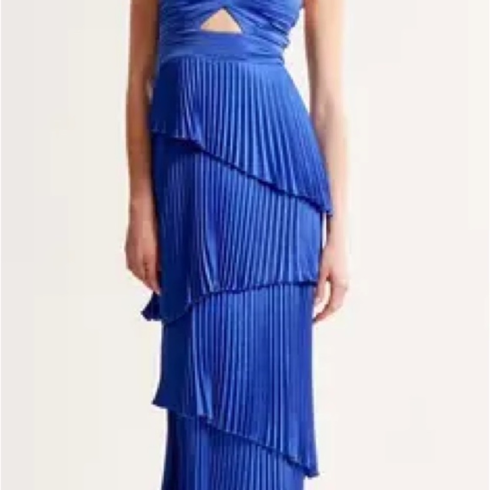 Abercrombie & Fitch Giselle Pleated Tiered Dress